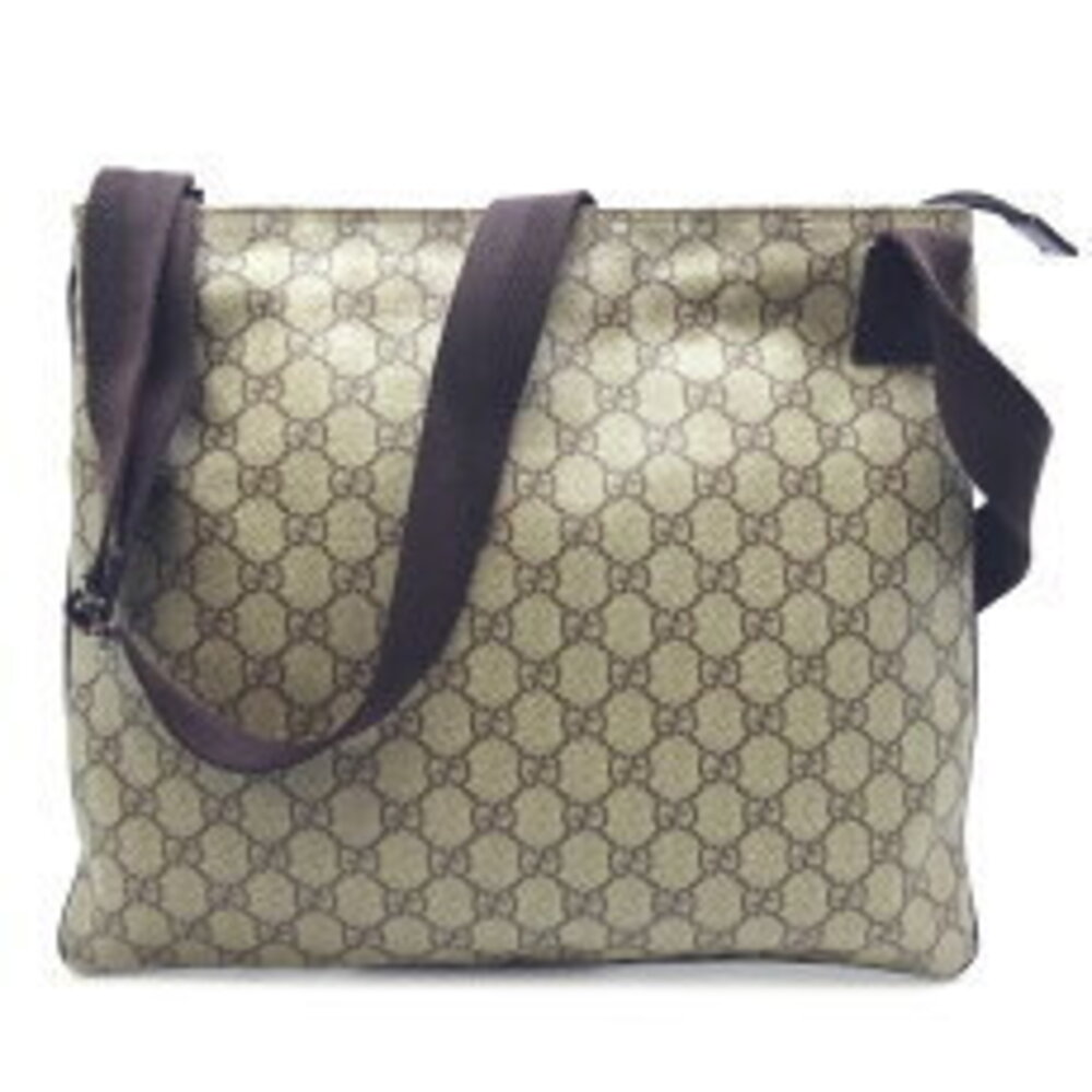 Gucci Messenger Bag Shoulder Bag GG Supreme Beige Brown - Picture 2 of 9